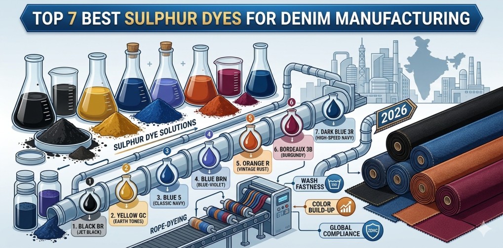 Top 7 Best Sulphur Dyes for Denim Manufacturing: A Complete Buyer's Guide for 2026